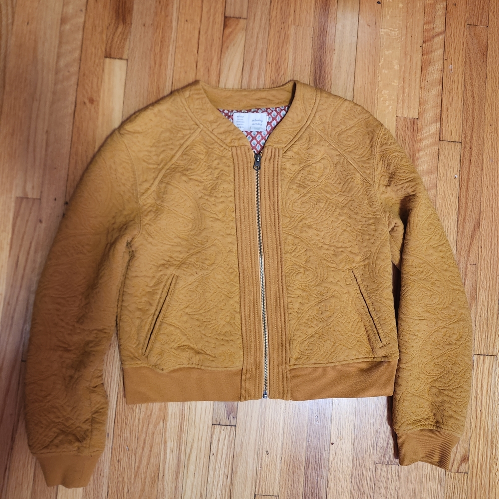 Stylish Ochre Bomber Jacket for Women